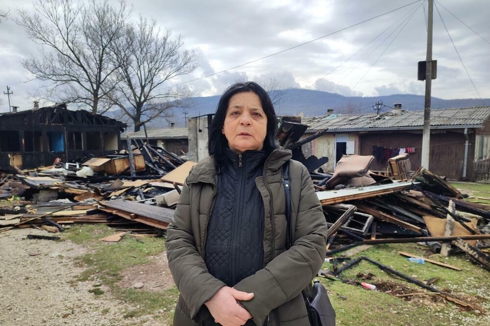 Na zgarištu trošne barake: Tanja Nebrigić, Foto: Svetlana Mandić