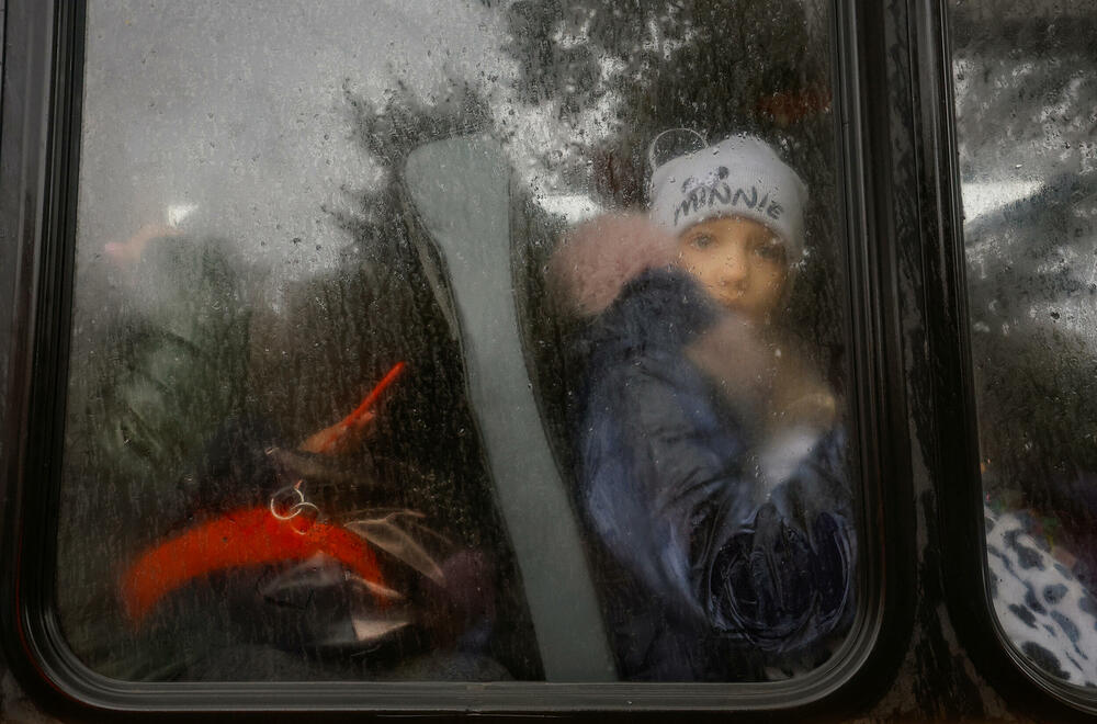 Civili iz Hersona u autobusu za Krim