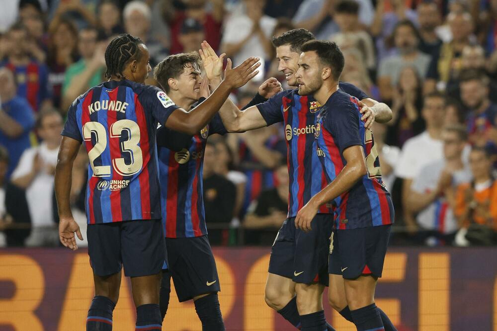 Fudbaleri Barselone, Foto: Reuters