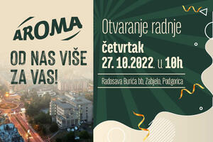 AROMA ambijent, Conto cijene – od sjutra novi market na Zabjelu