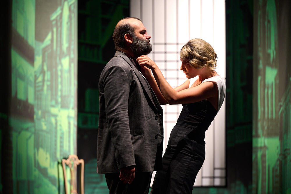 Aleksandar Radulović u predstavi “Pokojnik”