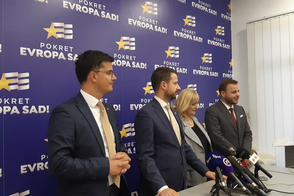 Milatović govori na pres konferenciji, Foto: Biljana Matijašević