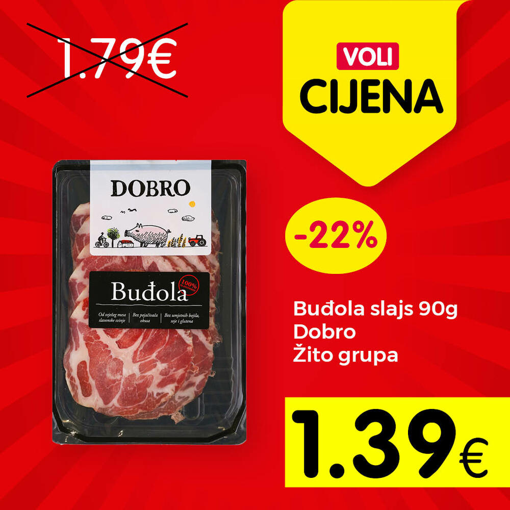 <p>Svratite u obližnji VOLI ili Naš diskont market i odaberite neke od proizvoda po najpovoljnijim cijenama na tržištu.</p>