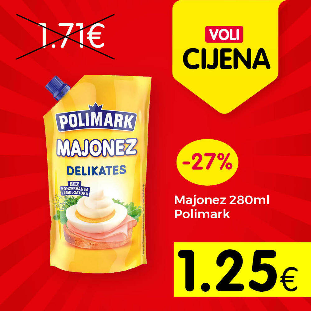 <p>Svratite u obližnji VOLI ili Naš diskont market i odaberite neke od proizvoda po najpovoljnijim cijenama na tržištu.</p>