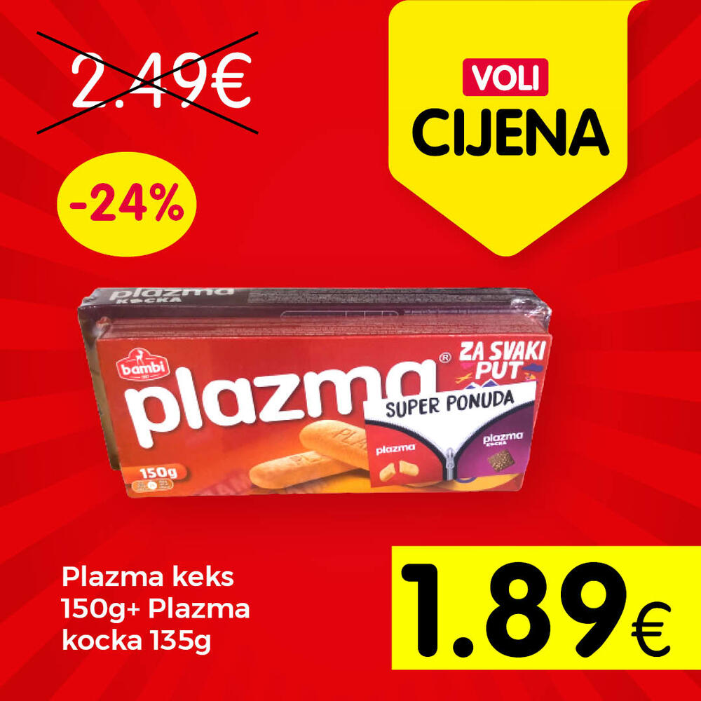 <p>Svratite u obližnji VOLI ili Naš diskont market i odaberite neke od proizvoda po najpovoljnijim cijenama na tržištu.</p>