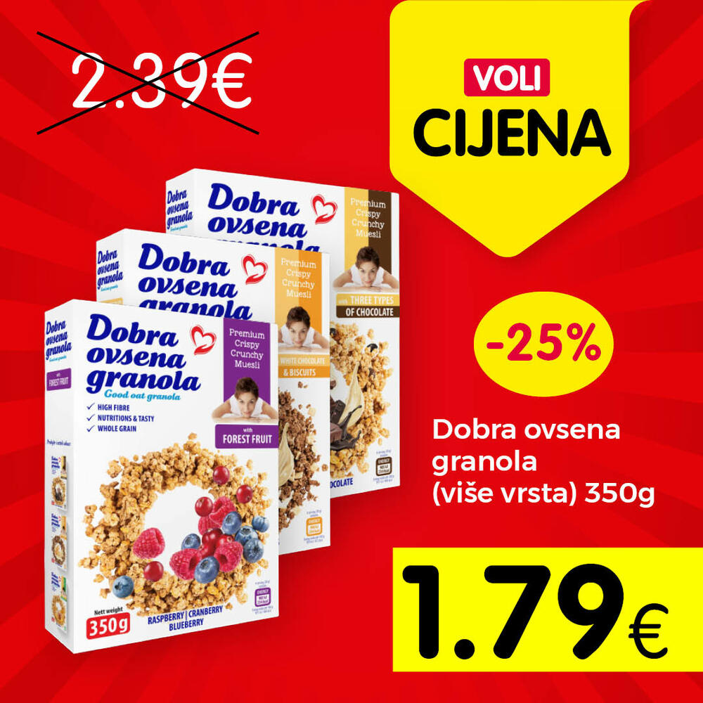 <p>Svratite u obližnji VOLI ili Naš diskont market i odaberite neke od proizvoda po najpovoljnijim cijenama na tržištu.</p>