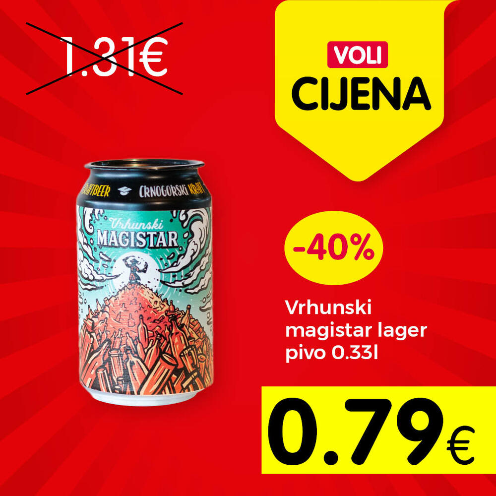 <p>Svratite u obližnji VOLI ili Naš diskont market i odaberite neke od proizvoda po najpovoljnijim cijenama na tržištu.</p>