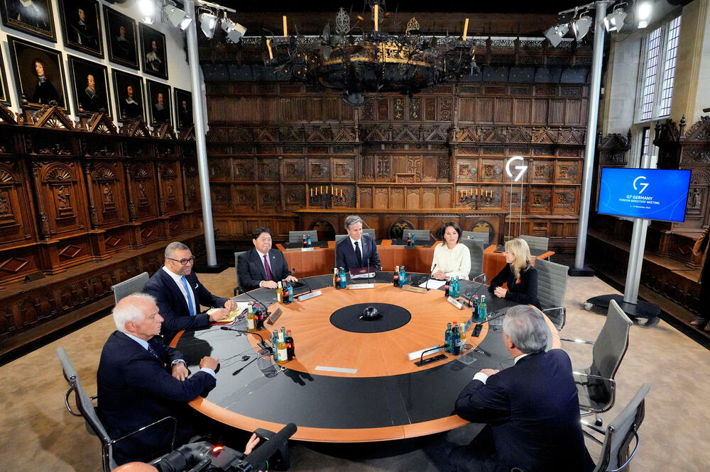 Borelj sa kolegama iz G7 u Minsteru, Foto: Reuters