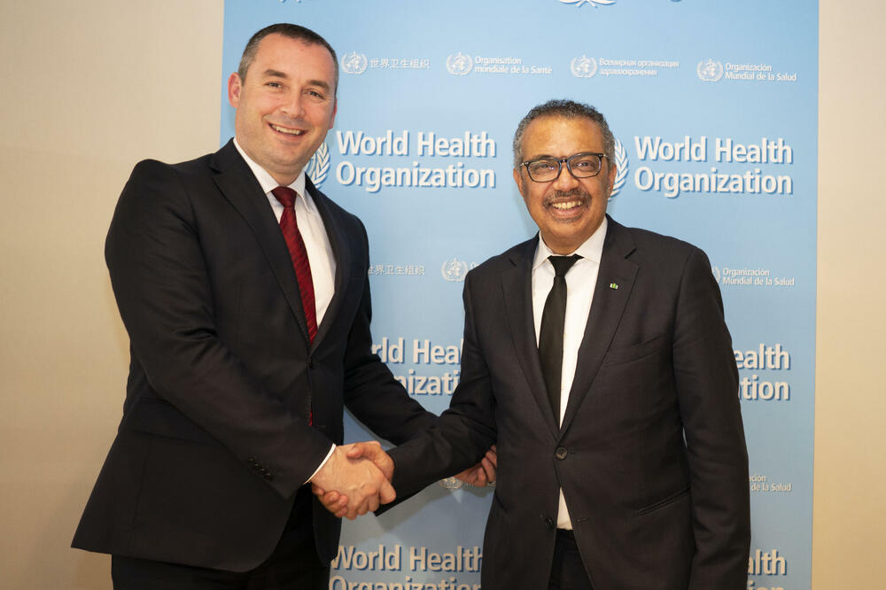 Šćekić i Gebrejesus, Foto: Ministarstvo zdravlja