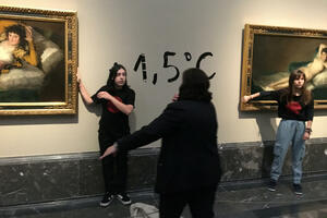 Rukama se zalijepili za ramove Gojinih slika u Madridu
