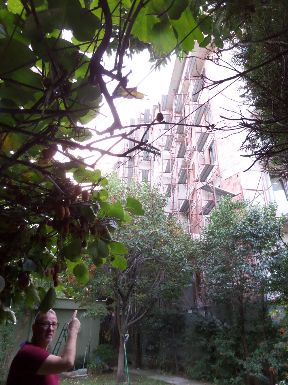 Miroslav Bućković u svom dvorištu