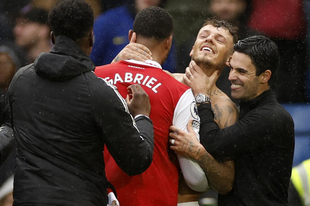 Arteta nije krio sreću zbog pobjede u derbiju i gola Gabrijela, Foto: REUTERS