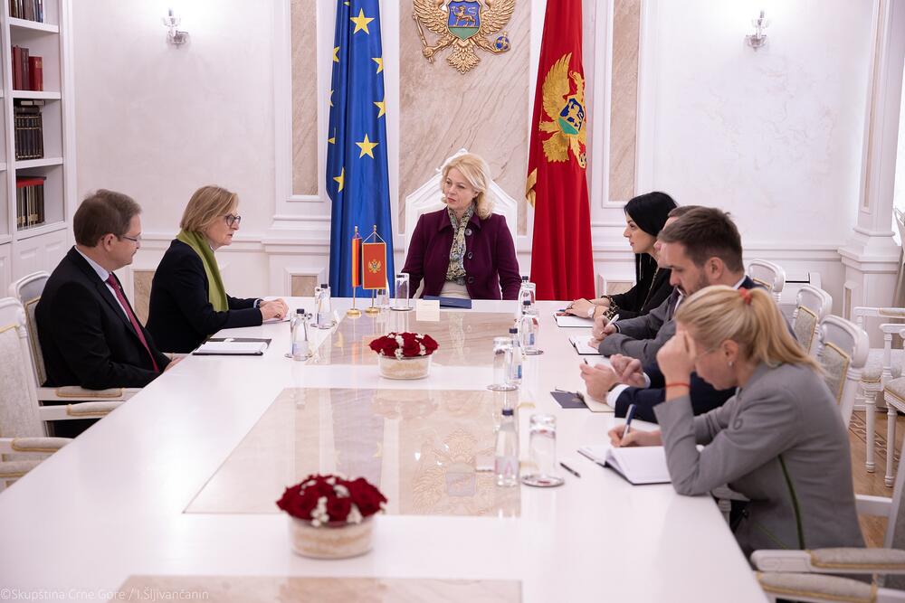 <p>Đurović je, na sastanku sa izaslanicom Ministarstva vanjskih poslova Njemačke Suzan Šuc, izrazila zadovoljstvo rezultatima Samita lidera Berlinskog procesa, te potpisivanjem tri regionalna sporazuma</p>