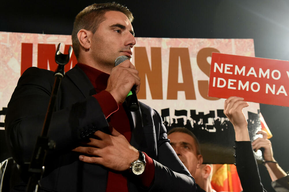 Jakić na nedavnom protestu u Podgorici, Foto: Luka Zeković