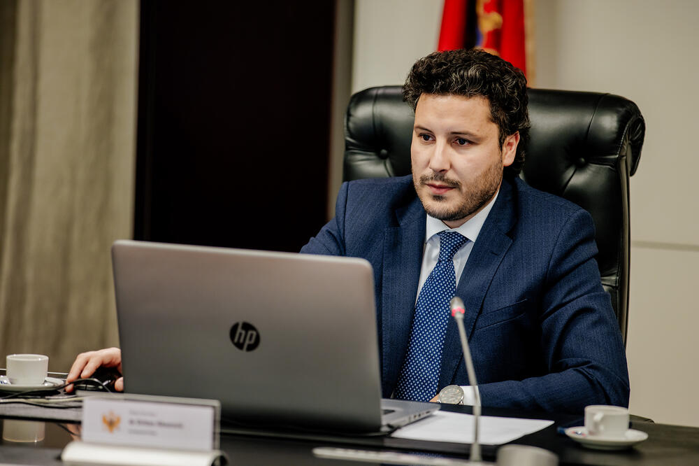Abazović na sjednici Vlade, Foto: Vlada Crne Gore