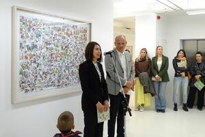 Otvorena izložba Novice Kovača u Crnogorskoj galeriji umjetnosti...