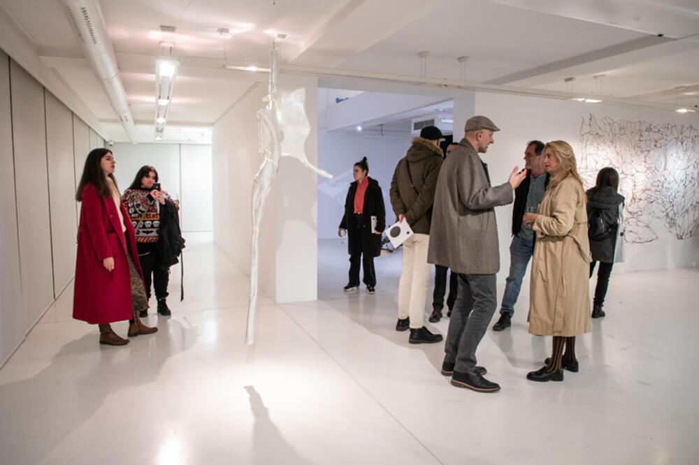 <p>Umjetnik Darko Vučković dobitnik je Grand prix za rad "Meke forme"</p>