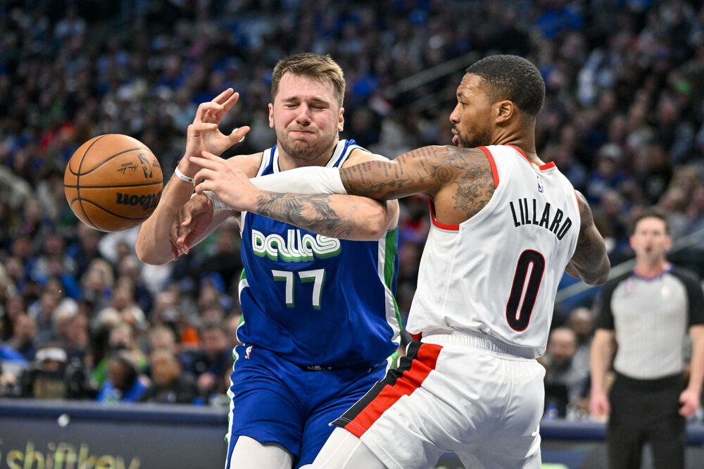 Ništa nije pomagalo košarkašima Portlanda, Dončić je bio nezaustavljiv, Foto: REUTERS