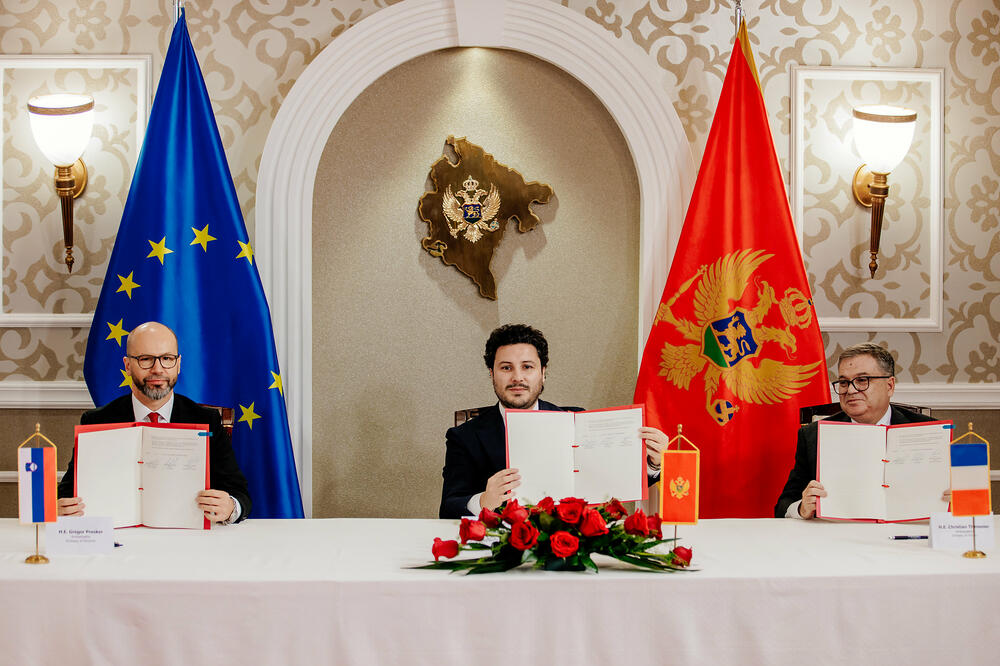 Presker, Abazović i Timonije, Foto: Vlada Crne Gore
