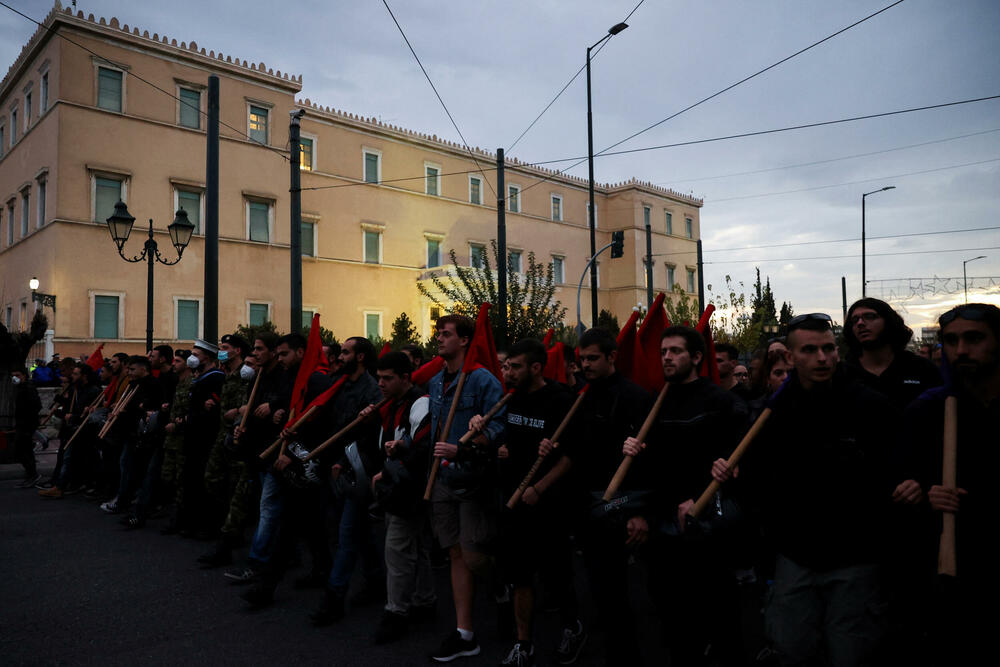 <p>„Pobune ne idu u muzeje“, „Otpor fašizmu svuda“ – pisalo je na transparentima demonstranata</p>