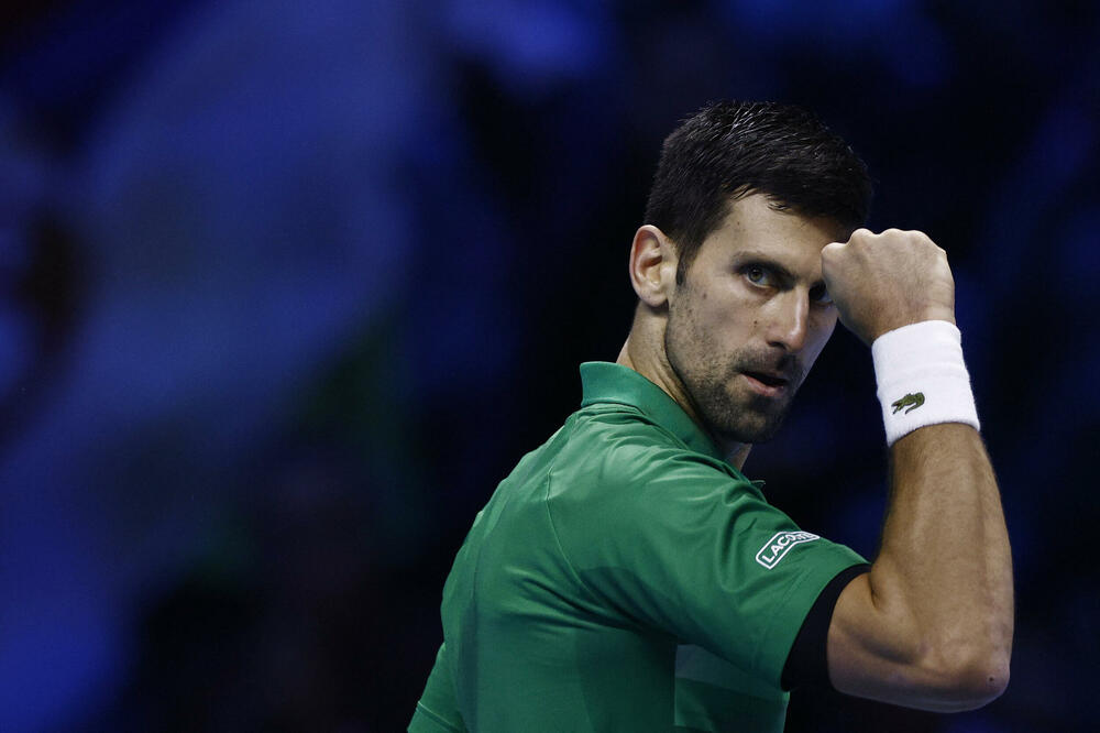 Đoković na večerašnjem meču, Foto: Reuters