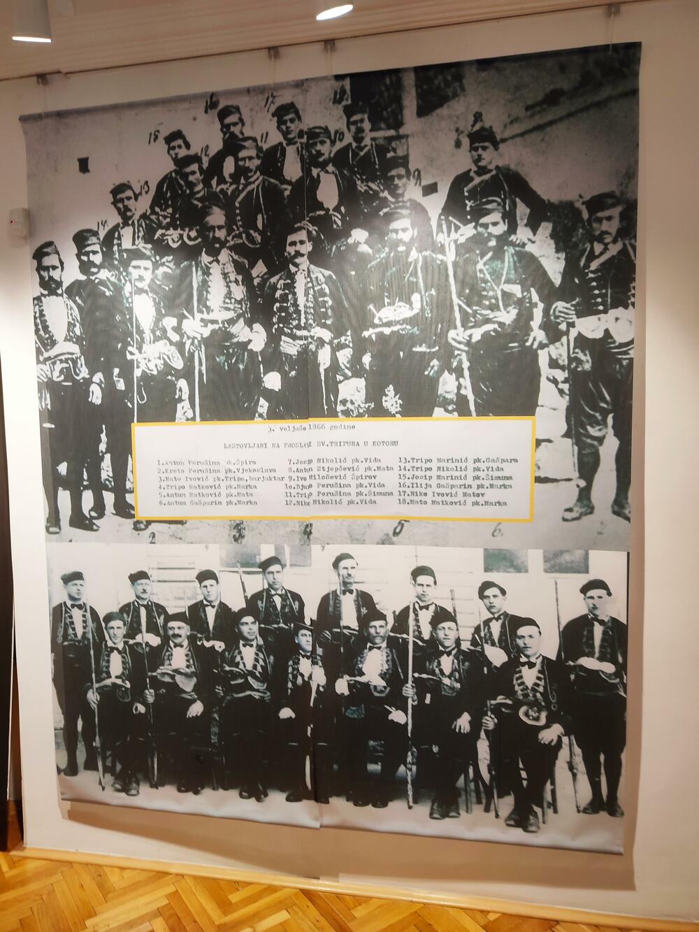 <p>Autor izložbe Neven Staničič je istakao da iako je Podružnica u Tivtu osnovana tek 1972. godine, mještani sa područja današnje opštine Tivat vjekovima učestvuju u radu Bokeljske mornarice o čemu svjedoči bogata arhivska građa</p>