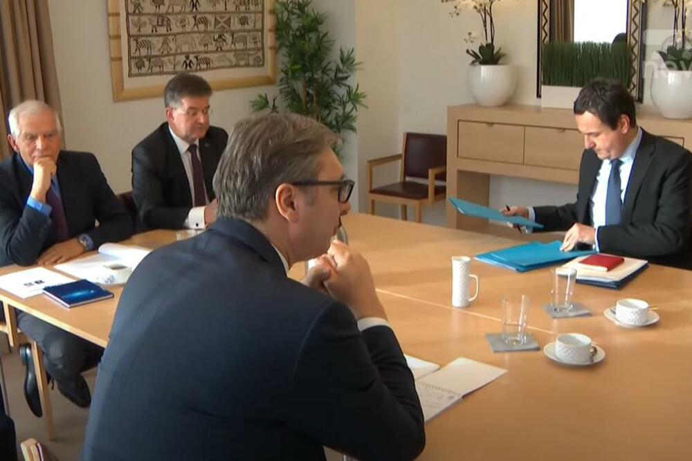 Kurti i Vučić na jednom od prethodnih razgovora, Foto: Printscreen YouTube/ Top Channel Albania