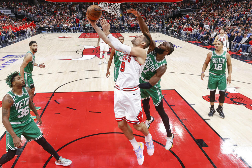 Nikola Vučević na meču sa Bostonom, Foto: USA TODAY Sports