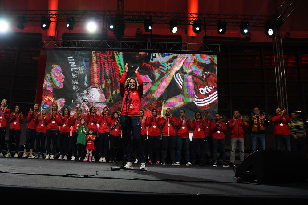 Sa dočeka u Bemaks areni, Foto: Luka Zeković