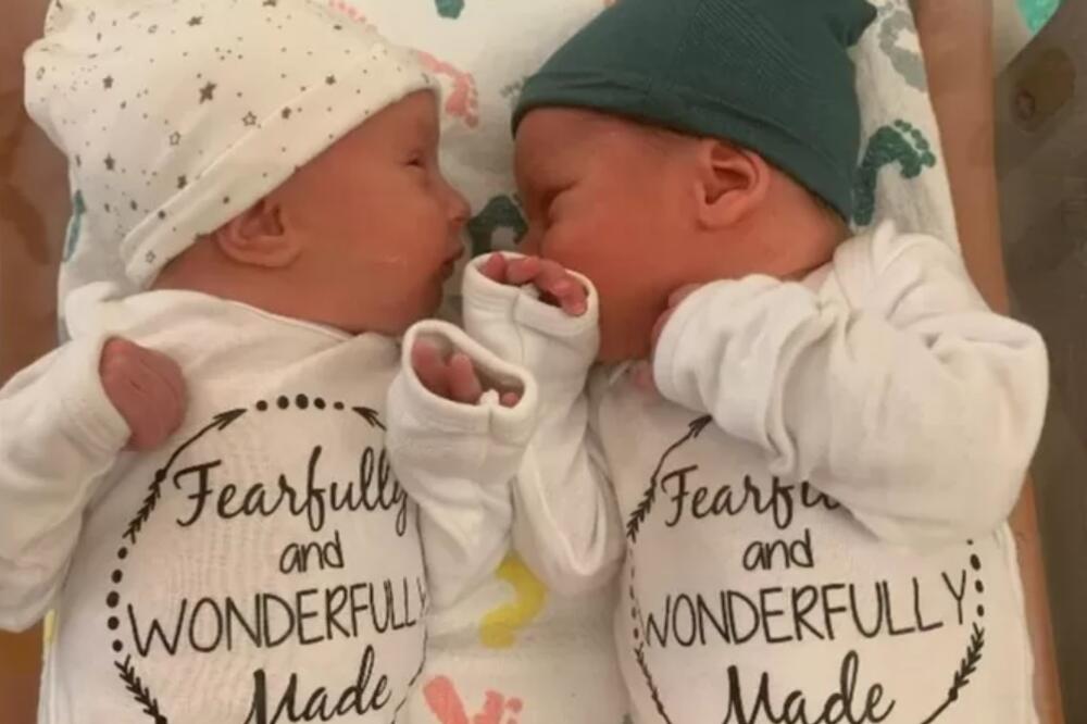 Lidija En i Timoti Ronald Ridžvej rođeni su 31. oktobra 2022. godine, Foto: NATIONAL EMBRYO DONATION CENTER