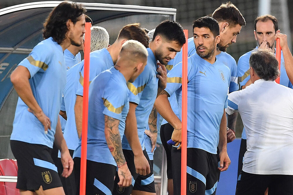 Urugvajci na treningu, Foto: JENNIFER LORENZINI