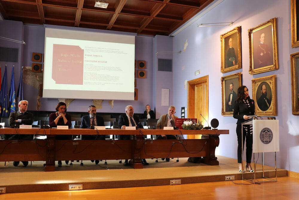 <p>Predstavljena četiri toma knjige Knjaz Nikola i Valtazar Bogišić</p>