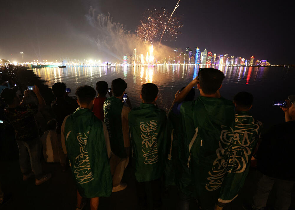 <p>Navijačka žurka i na stadionima i u u fan-zonama u Kataru</p>