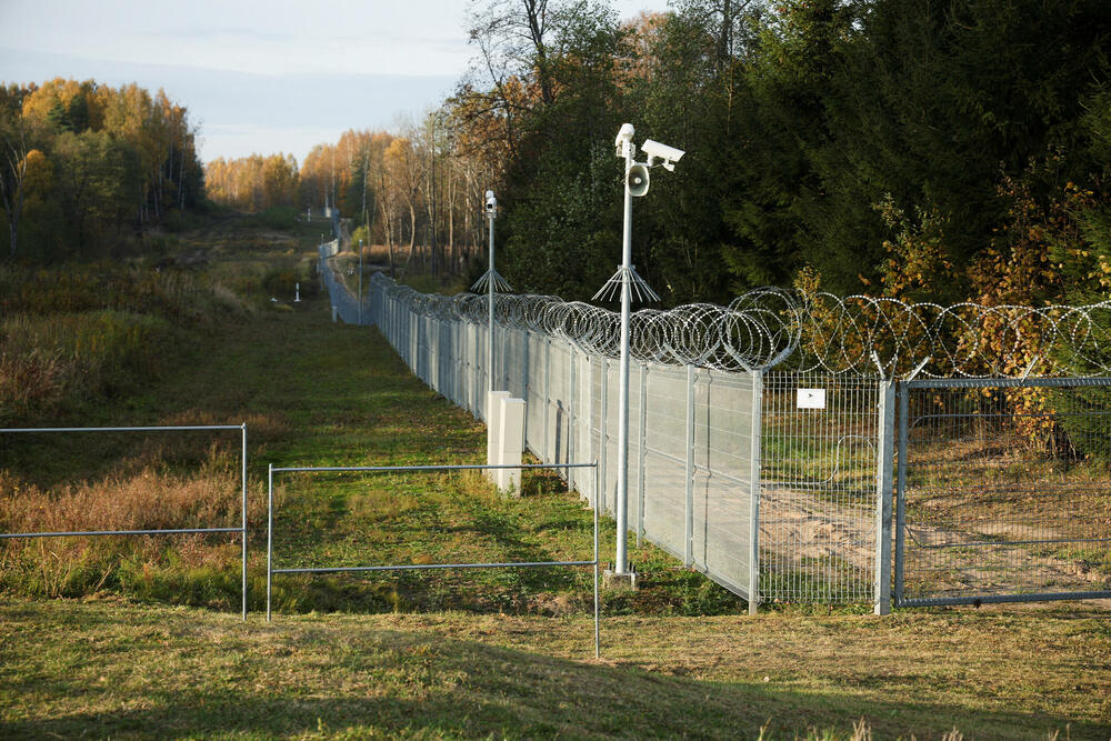 Granična ograda između Litvanije i Rusije u oblasti koridora Suvalki