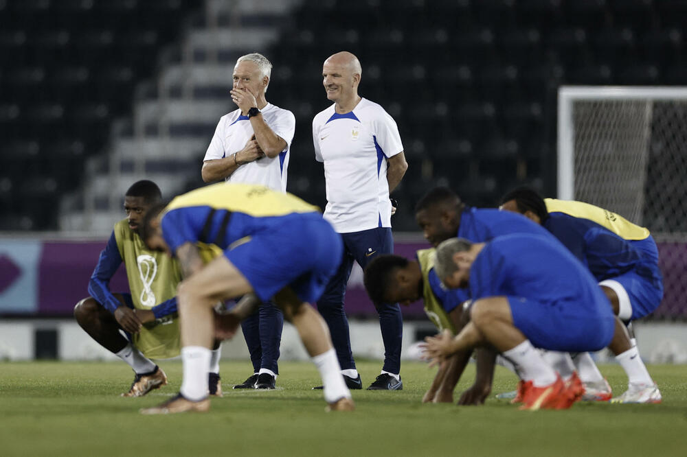 Dešan na treningu reprezentacije, Foto: Reuters