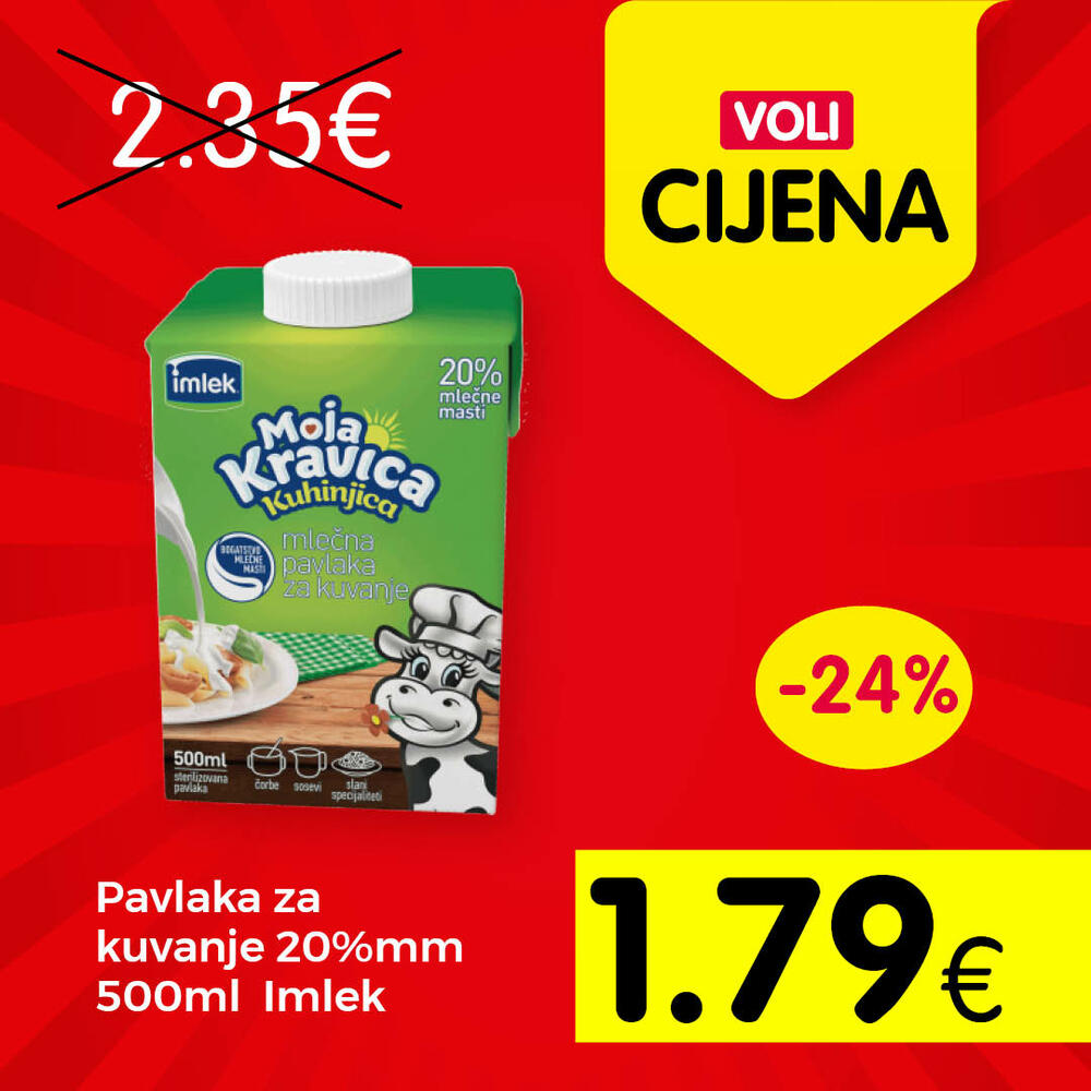 <p>Svratite do obližnjeg VOLI ili Naš diskont marketa</p>
