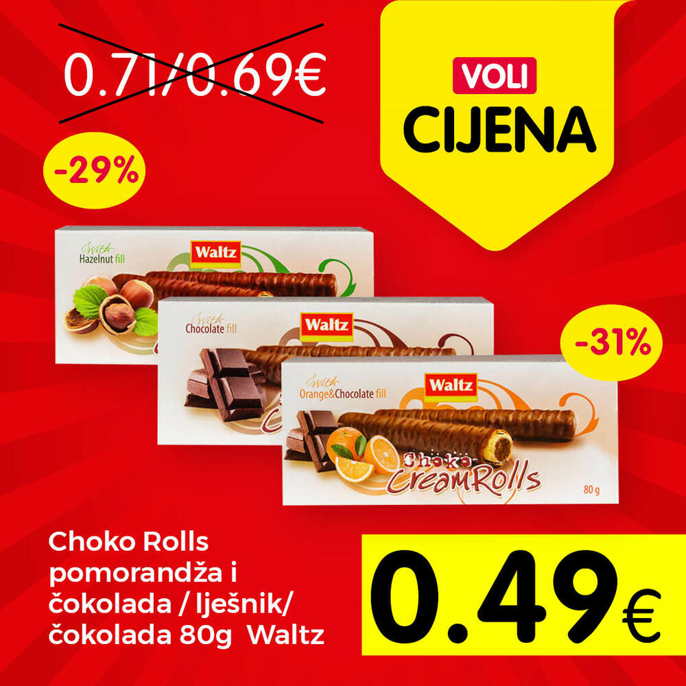 <p>Svratite do obližnjeg VOLI ili Naš diskont marketa</p>