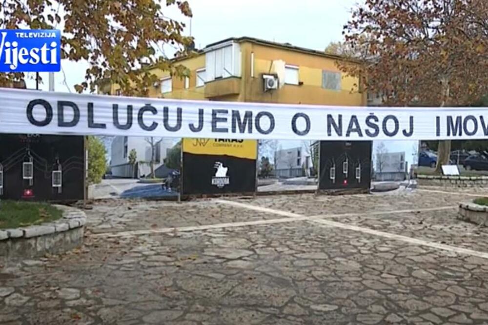 Sa protesta u Danilovgradu, Foto: Printscreen YouTube