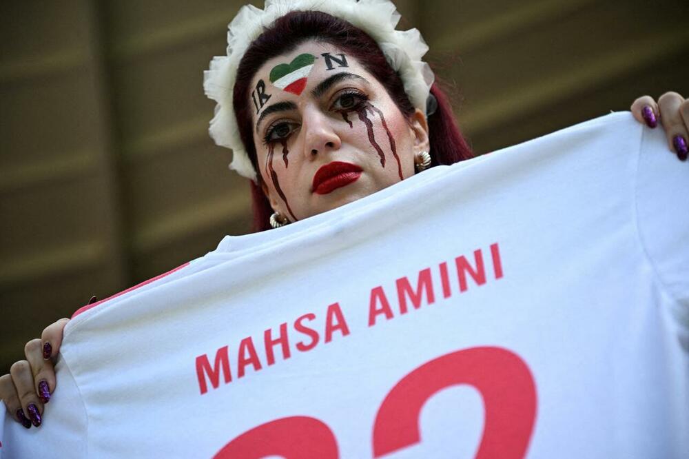 Protest zbog hapšenja i ubistva Mahse Amini stigao je i do Mundijala u Kataru, Foto: Reuters