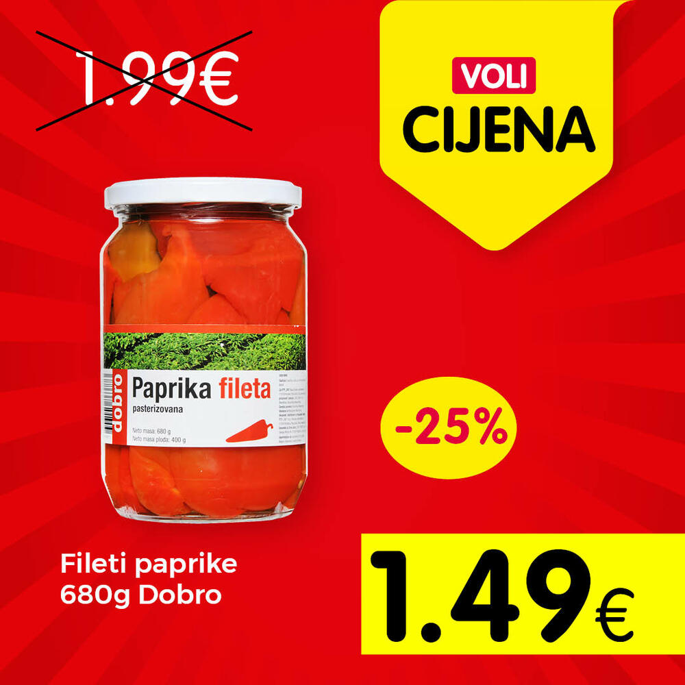 <p>Za najpovoljniju trgovinu birajte artikle iz novog kruga voli cijena.</p>