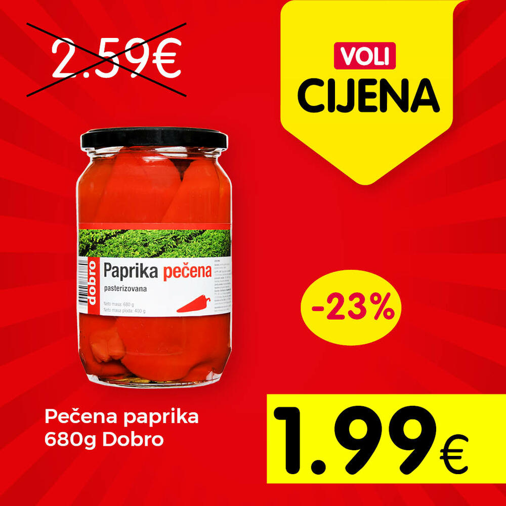 <p>Za najpovoljniju trgovinu birajte artikle iz novog kruga voli cijena.</p>