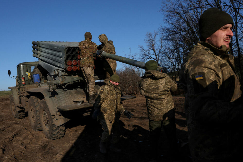 Ukrajinski vojnici na frontu u Donjeckoj oblasti, Foto: Rojters