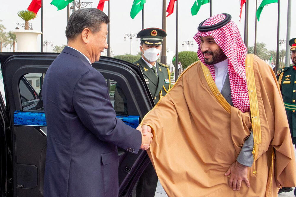 Si Đinping i Muhamed bin Salman juče u Rijadu, Foto: Rojters