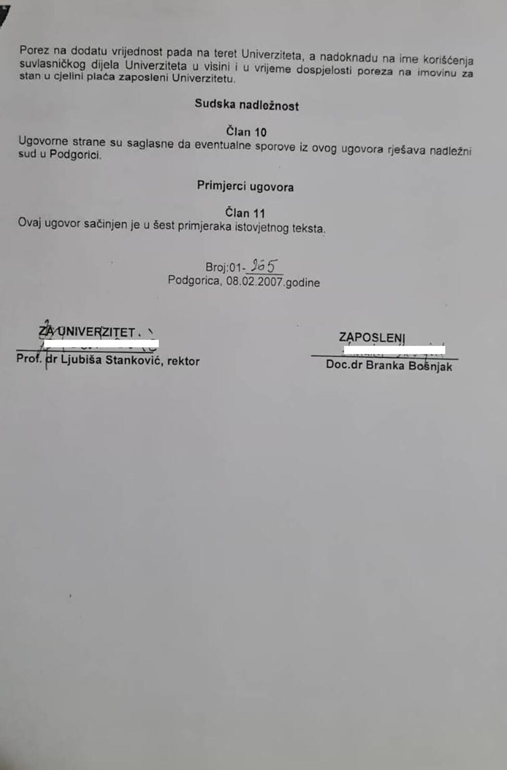 Dokument koji je dostavio DPS