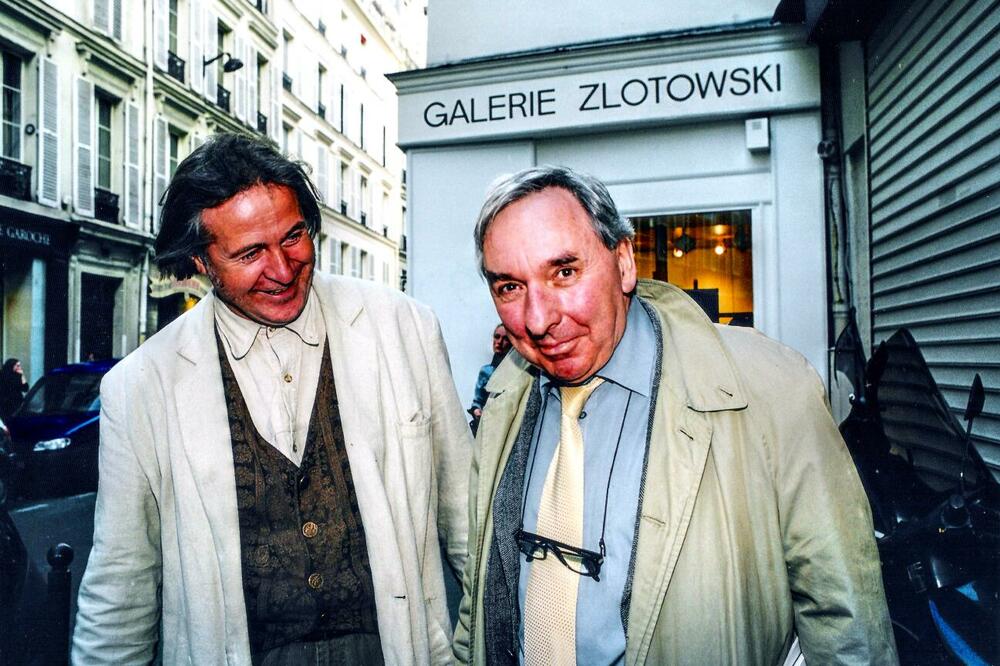 Zlatko Glamočak i direktor Pikasovog muzeja, akademik Zon Kler, Foto: Arhiva Zlatka Glamočaka