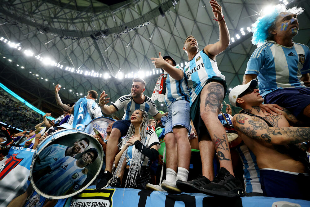 Navijači Argentine na utakmici protiv Holandije