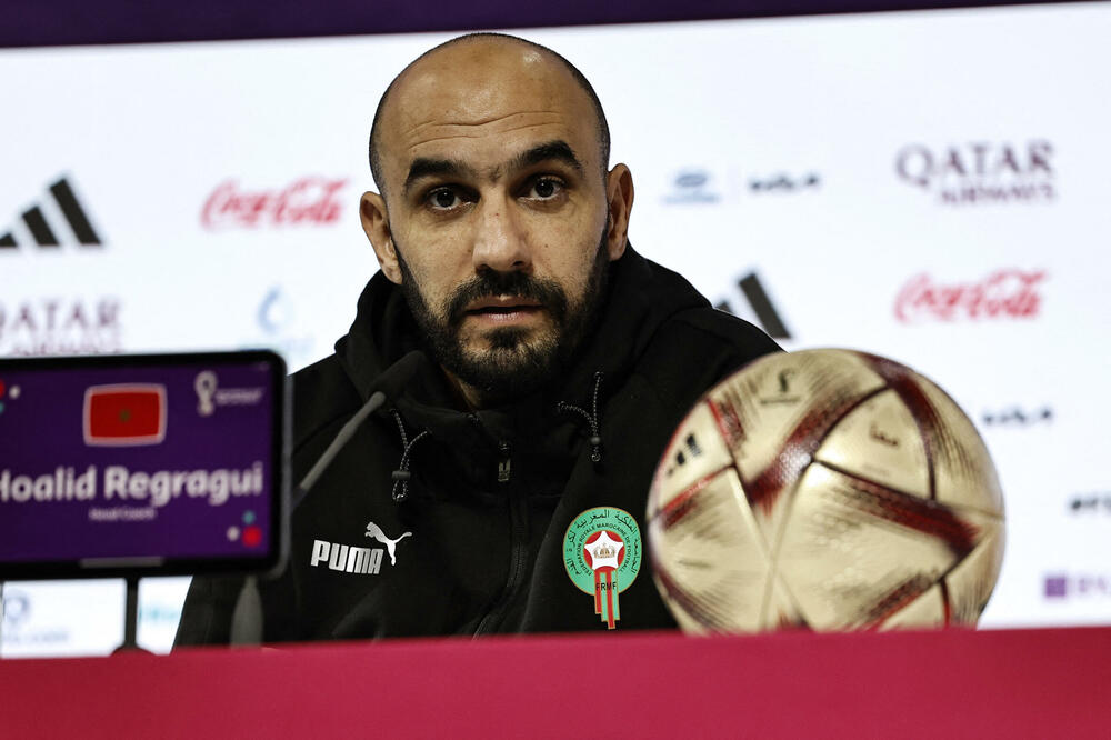 Regragi na današnjoj konferenciji, Foto: Reuters