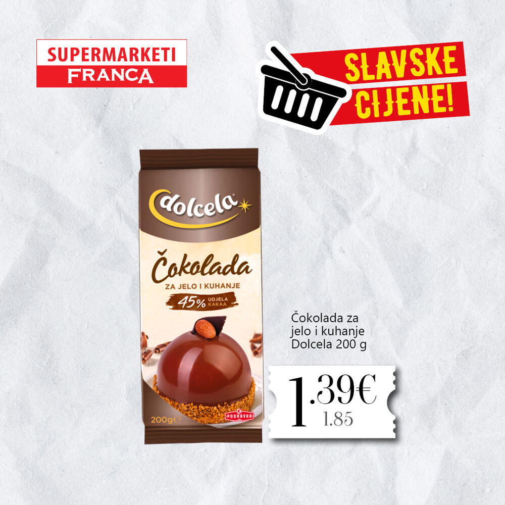 <p>Svratite do obližnjeg supermarketa Franca i uštedite kupujući!</p>