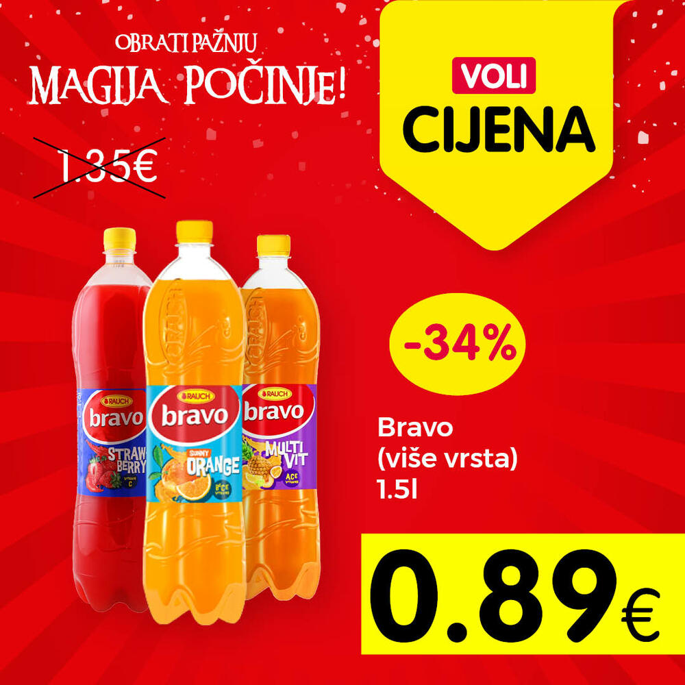 <p>Za maskimalnu uštedu posjetite obližnji VOLI ili Naš diskont market, i kupujte artikle po VOLI cijenama.</p>