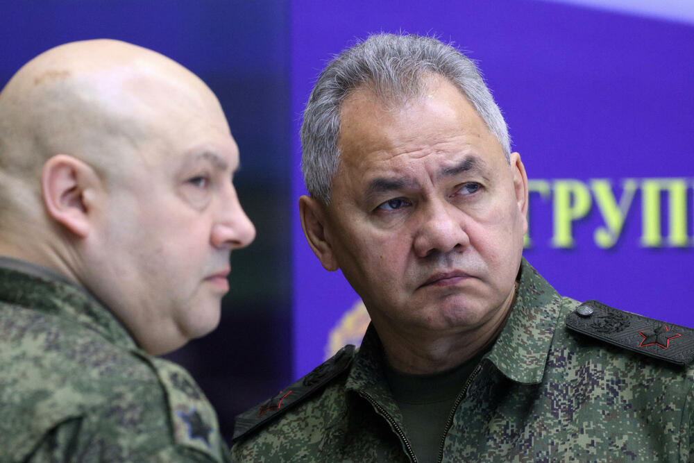 Ruski general Surovikin i ministar odbrane Sergej Šojgu
